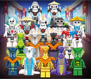 Nịnago Master of Spinjitzu Brick Minifigure Custom Set